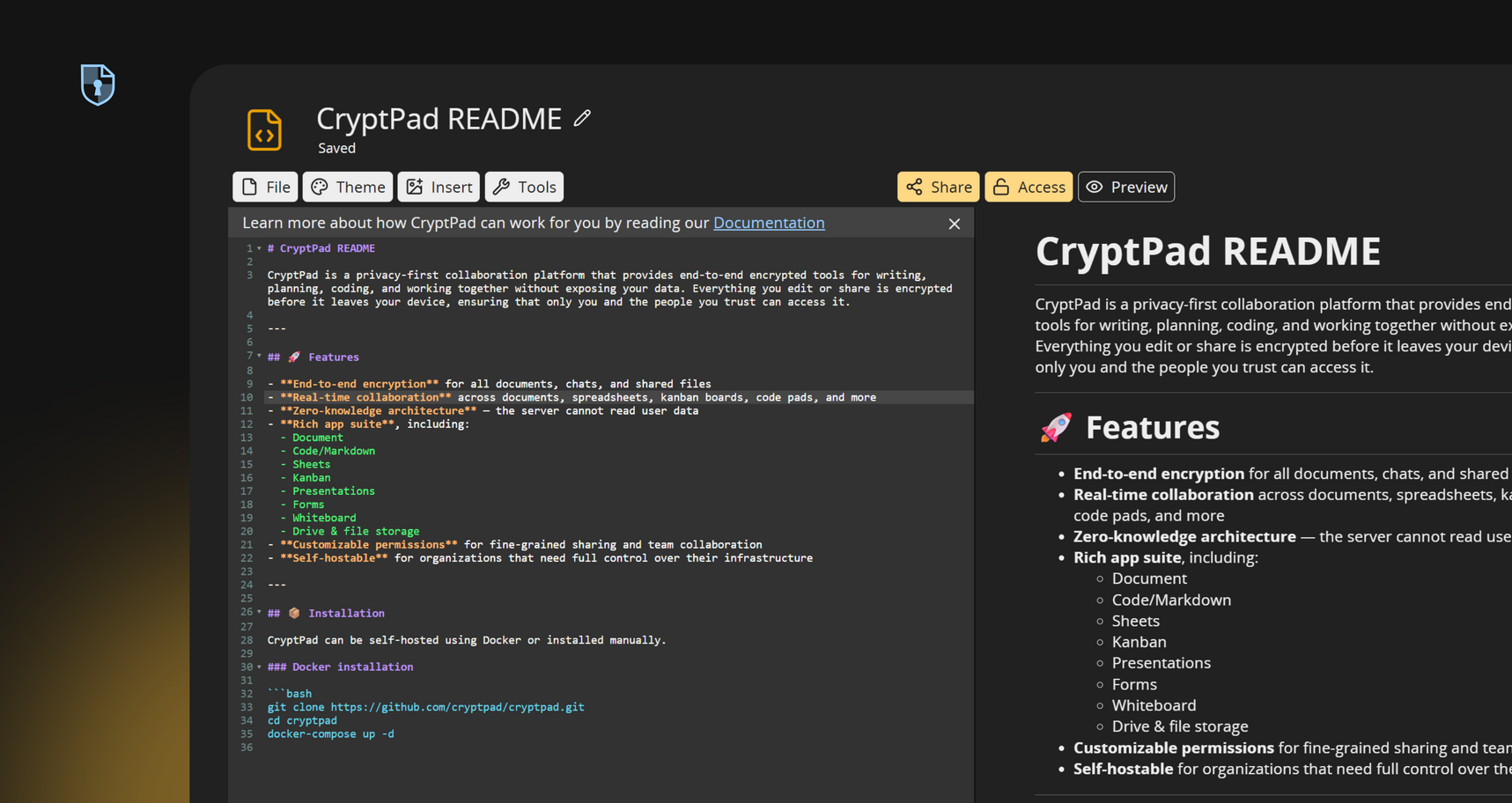 Document software development illustration